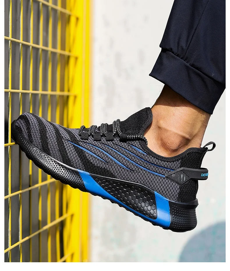 wholesale mens fashion safety shoes lightweight and breathable protective factory work shoes for men safety shoes price OEM ODM