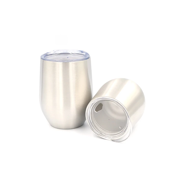 Promotional Various Hot Sale Egg Shaped Stainless Steel Wine Glass Tumbler
