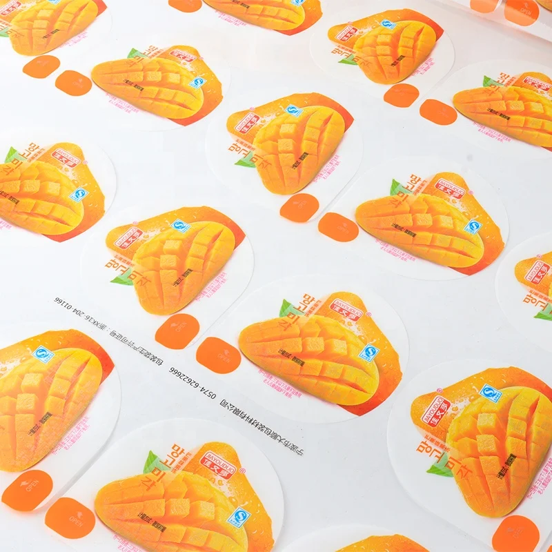 bubble tea seal film customised logo boba  milk tea cup sealing film roll boba sealer film