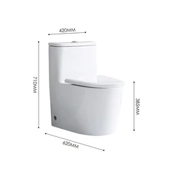 Toilet Bathroom Ceramic One Piece Toilet Wholesale Cheap Price Quiet White Commode Home Water Saving Toilet