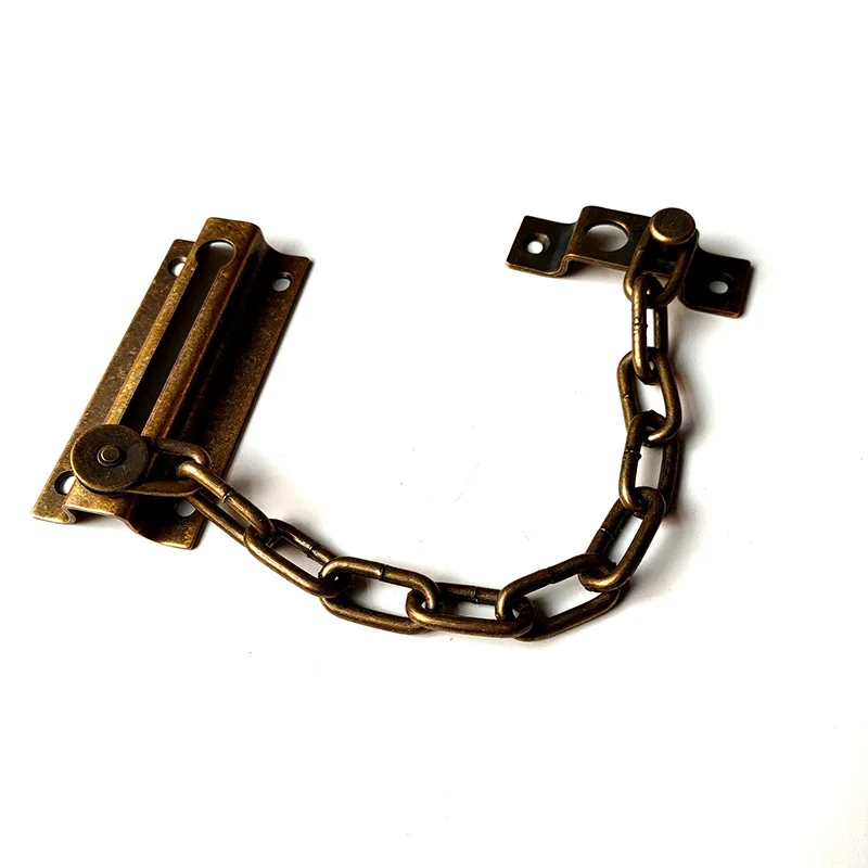 Brass Design Door Safety Device  Locks Sliding Door Security Door Chain Guards with Latch Lock Entrance