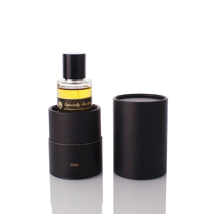 Custom stock 50ml 100ml luxury empty perfume bottle round transparent glass perfume bottle with box