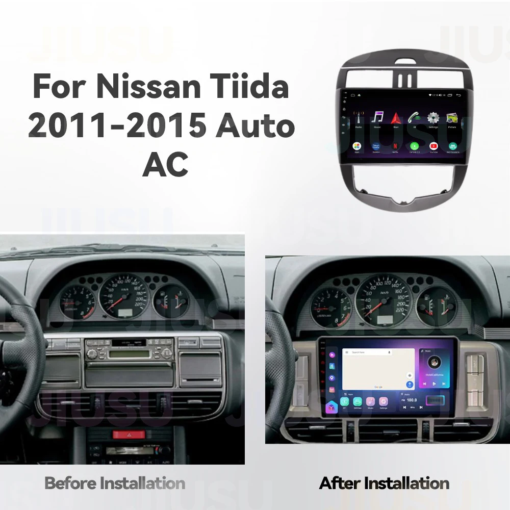 Автомагнитола на Android 12 GPS DVD-плеер стерео мультимедийная аудиосистема Для Nissan Tiida 2011-2015