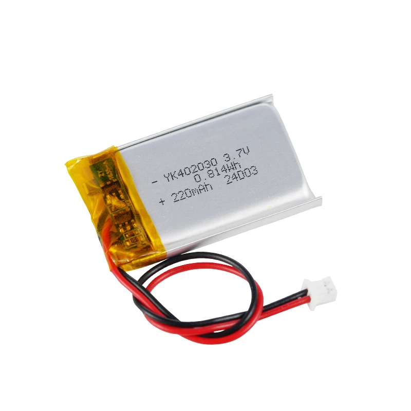 Hot Selling 3.7V 220Mah 402030 220 Lithium Polymer Battery Small Size Price