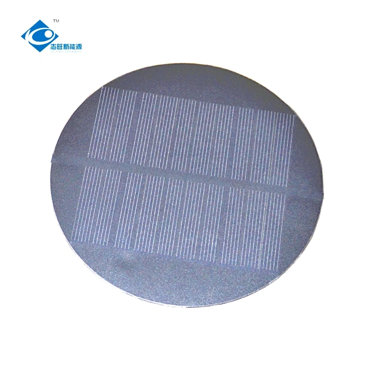 Innovative Product 6V ETFE/PET Semi Solar Panel Charger ZW-Dia120-PET Thin Film Flexible Poly Solar Panel