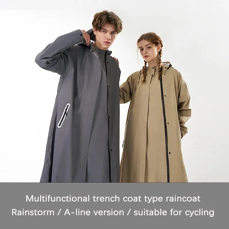 Fashion Multifunctional Windbreaker Type Raincoat Waterproof Women Men Outdoor Hiking Camping Rainwear Suit Riding Men Rain Coat