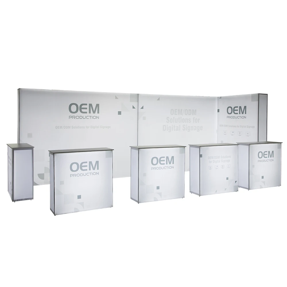 Tianyu Exhibition Tension Fabric Backdrop Trade Show Banner Stand Frame Glowing Pop Up Banner Display Stand