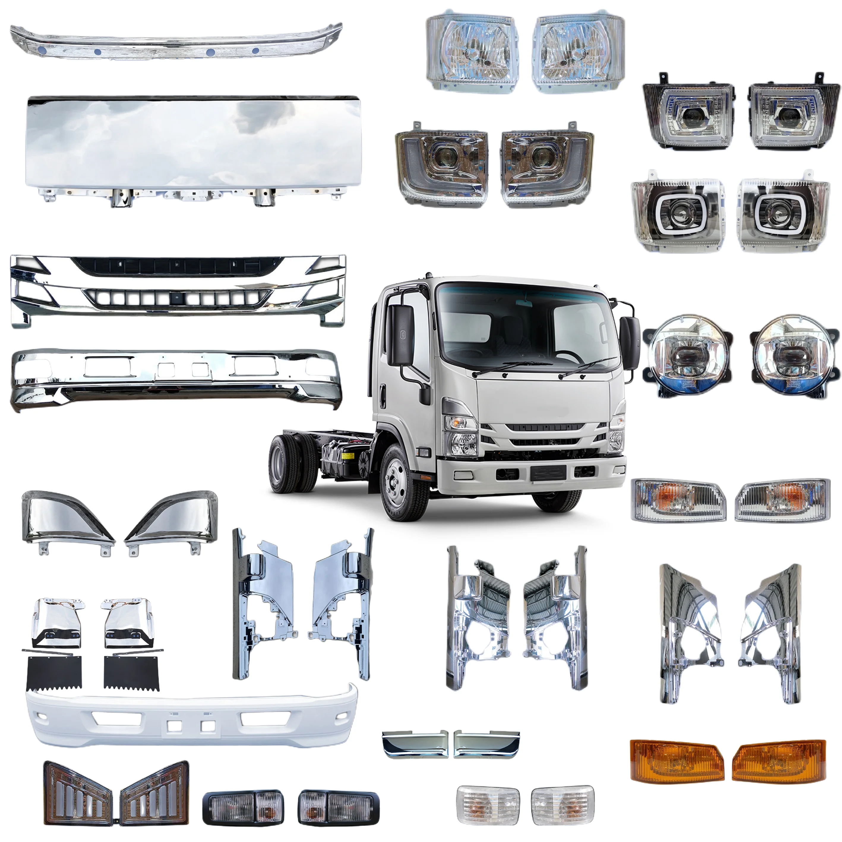 FOR ISUZU truck spare parts for ISUZU FRR NPR NKR ELF NLR 700P TRUCK BODY PARTS over 100 items heavy duty truck parts