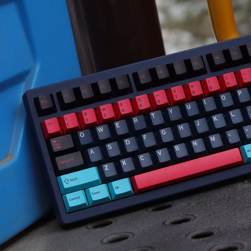 Neon Nights Keycaps PBT Cherry Profile Five Side Dye Sublimation 161 Keys For MX Switch 68/104/108 Mechanical Keyboard