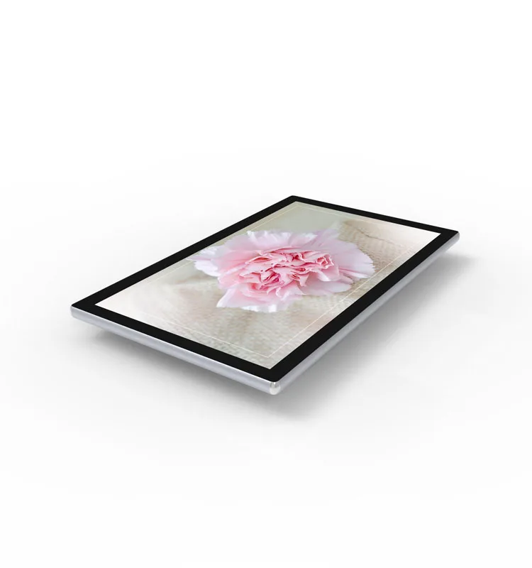 32-Inch Silver Square Display Ultra-Thin Wall Mounted Touch Video Player Online Advertising Machine Digital Signage Displays