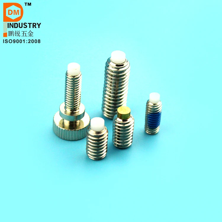 M2 M3 M4 M5 M6 Stainless Steel Green ABS Tip Set Screw Nylon Pitch Grub Screw