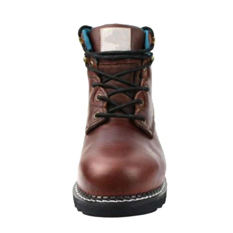 Genuine Leather Rubber Outsole High Quality Work Outdoor Fashionable Endure Dirty Waterproof Safety Shoes
