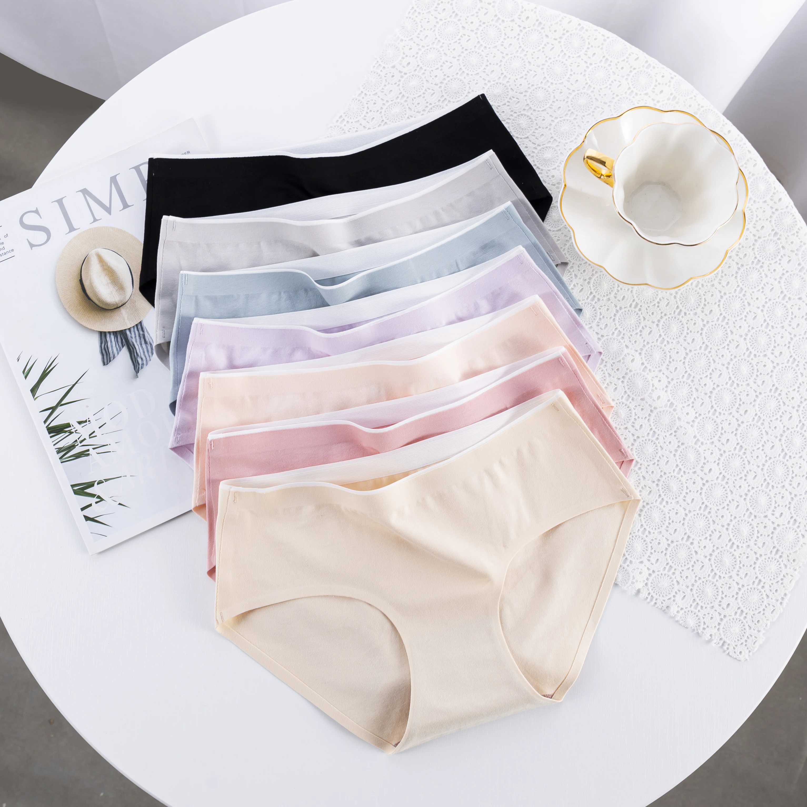 Factory Wholesale Everyday Jelly Soft Comfortable And Breathable Semless Panty Woman Multi Color Summer women