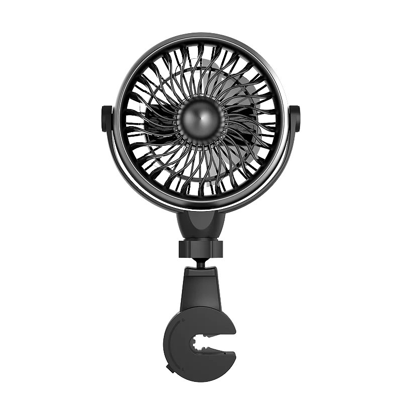 2022 Hot Sale Circulating Air Cooling Usb Rechargeable Cordless Plastic Electric Oscillating Mini Car Portable Fan With Clip