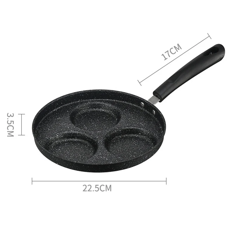 Heat-Resistant Handle Stainless Steel Frying Pan Rapid Cooling Easy to Clean