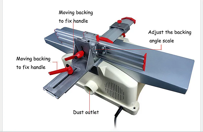 High Quality Wood Planer Machine 6 Inches Woodworking Q10087 1280W 220V Big Power Household Wood Thicknesser Planer