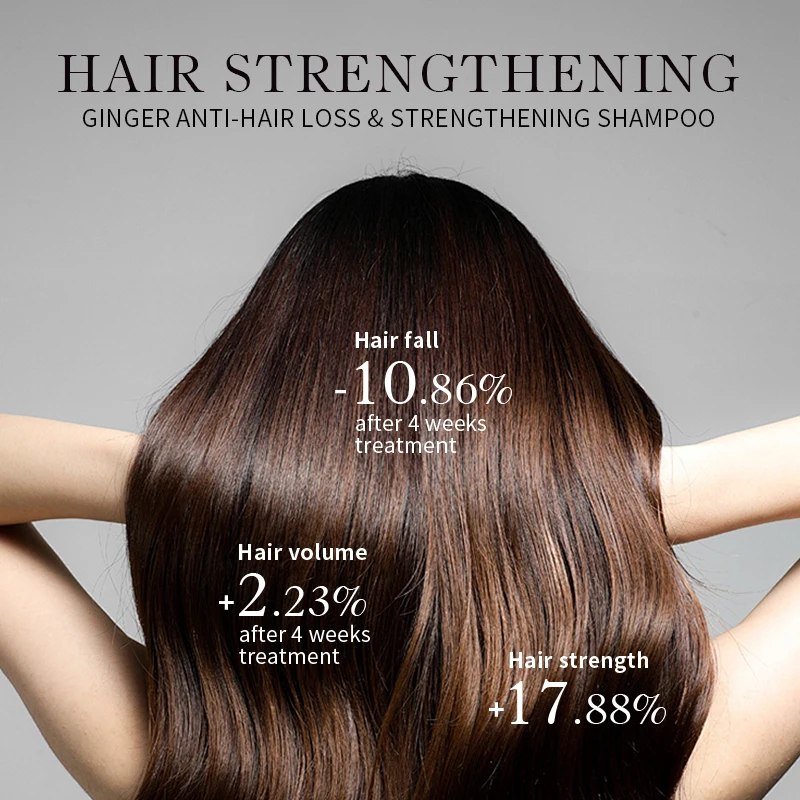 New Popular Fashion Style fashion turmeric shampoo Strengthen hair roots ginger king shampoo