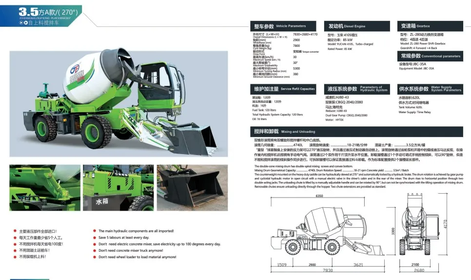 Cubic meter capacity dump truck for sale All major hydraulic components are imported