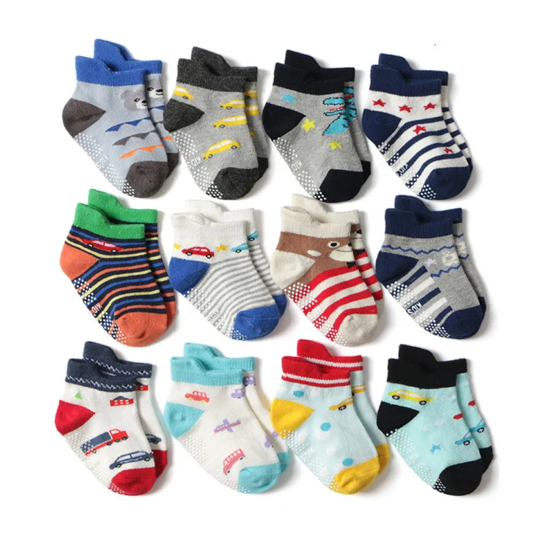 New born Toddlers Babys Socks Boy Casual Girl Tube Child Kids Anti-slip Cartoon Breathable Cotton Socks For Children Baby Socks