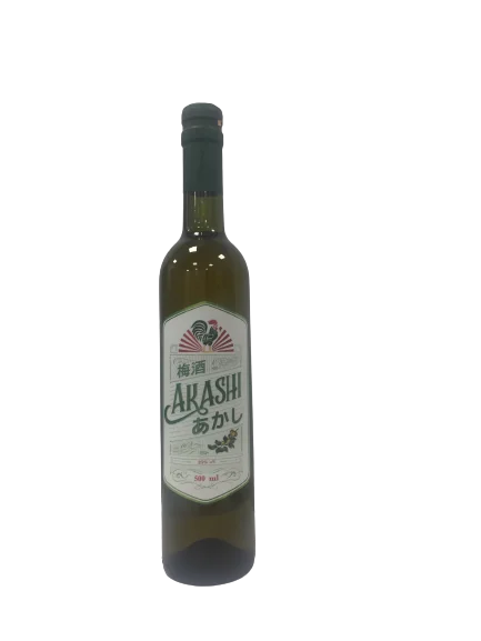 Fruit Wine Beverage Liquor Glass Bottle AKASHI 750ml black sticky rice liquor