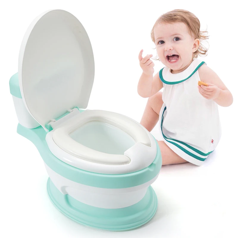 China factory outlet plastic injection pp plastic simulation toilet baby training potty chair