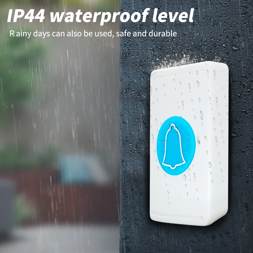 Беспроводной уличный дверной звонок SIXWGH, звонок Tuya Smart Life с дистанционным управлением через приложение для домашней безопасности, водонепроницаемые смарт-колокольчики