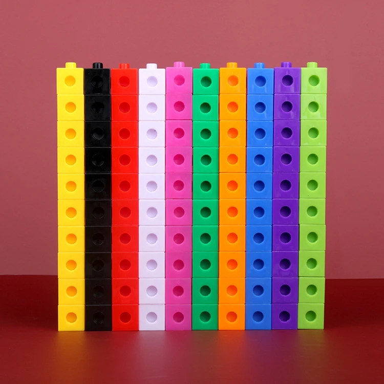 PP соединительные блоки для подсчета diy кубики игрушки пластиковые строительные