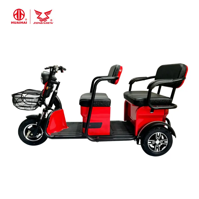 Small Electric Tricycle Recreation Vehicle With Two Seats For Elder Aged Person