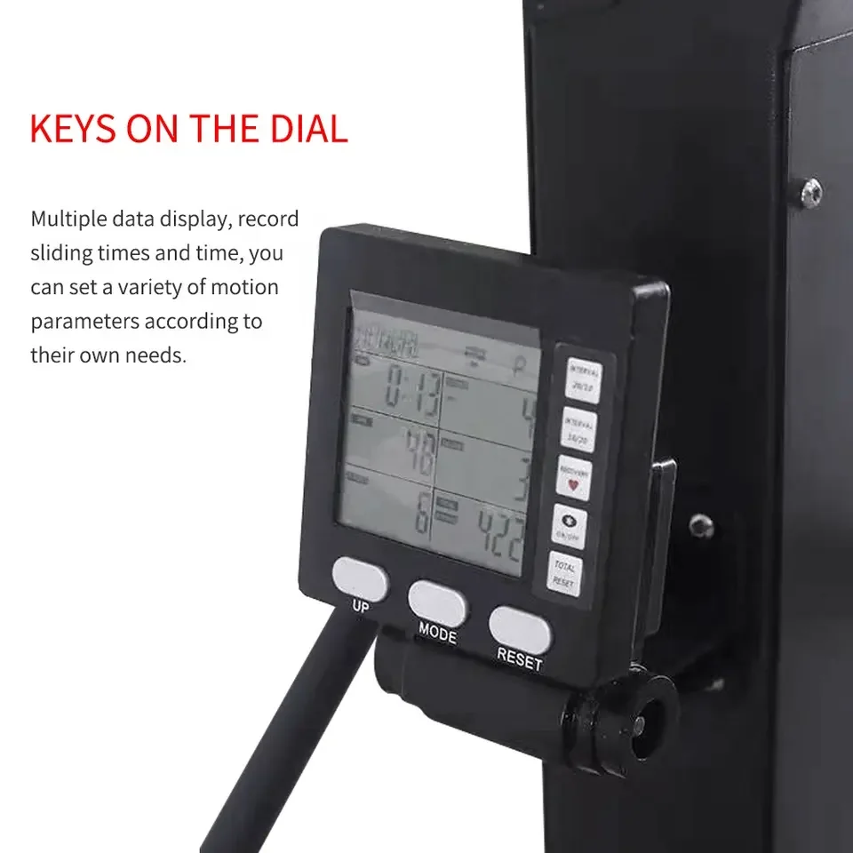 Gym fitness equipment vertical rowing ski machine indoor cardio training commercial row exercise air ski machine