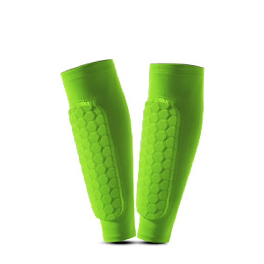 Top sale Honeycomb Shockproof anti-collision Durable Compression Sleeve Belt Workout Run Sport Shin Calf Support