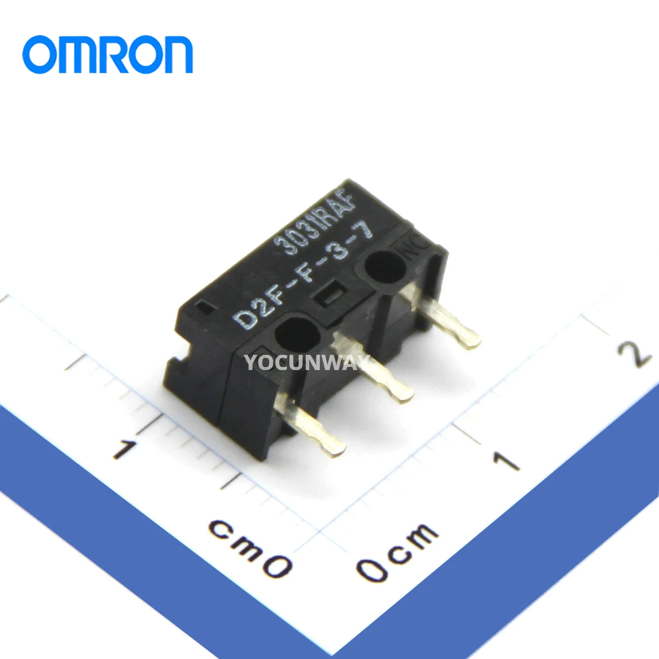 Оригинальный японский Переключатель Omron D2F-F-3-7 компьютерная мышь микропереключатель 20 миллионов щелчков 0,74n DIP-3 кнопка мыши белая точка