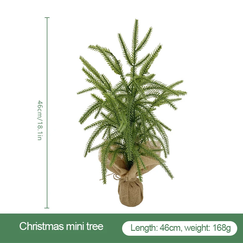 Wholesale 2024 New Mini Christmas Tree Office Window Desktop Ornament Christmas Gift Christmas Table Decor Artificial Small Tree
