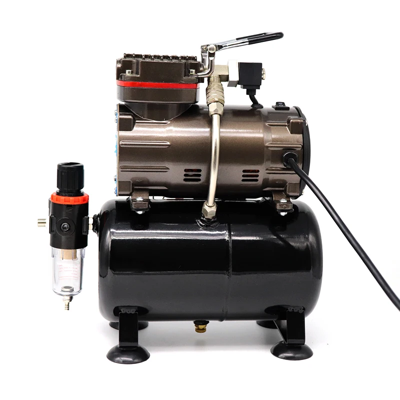 piston type and oil free  portable airbrush compressor TC-88T with tank