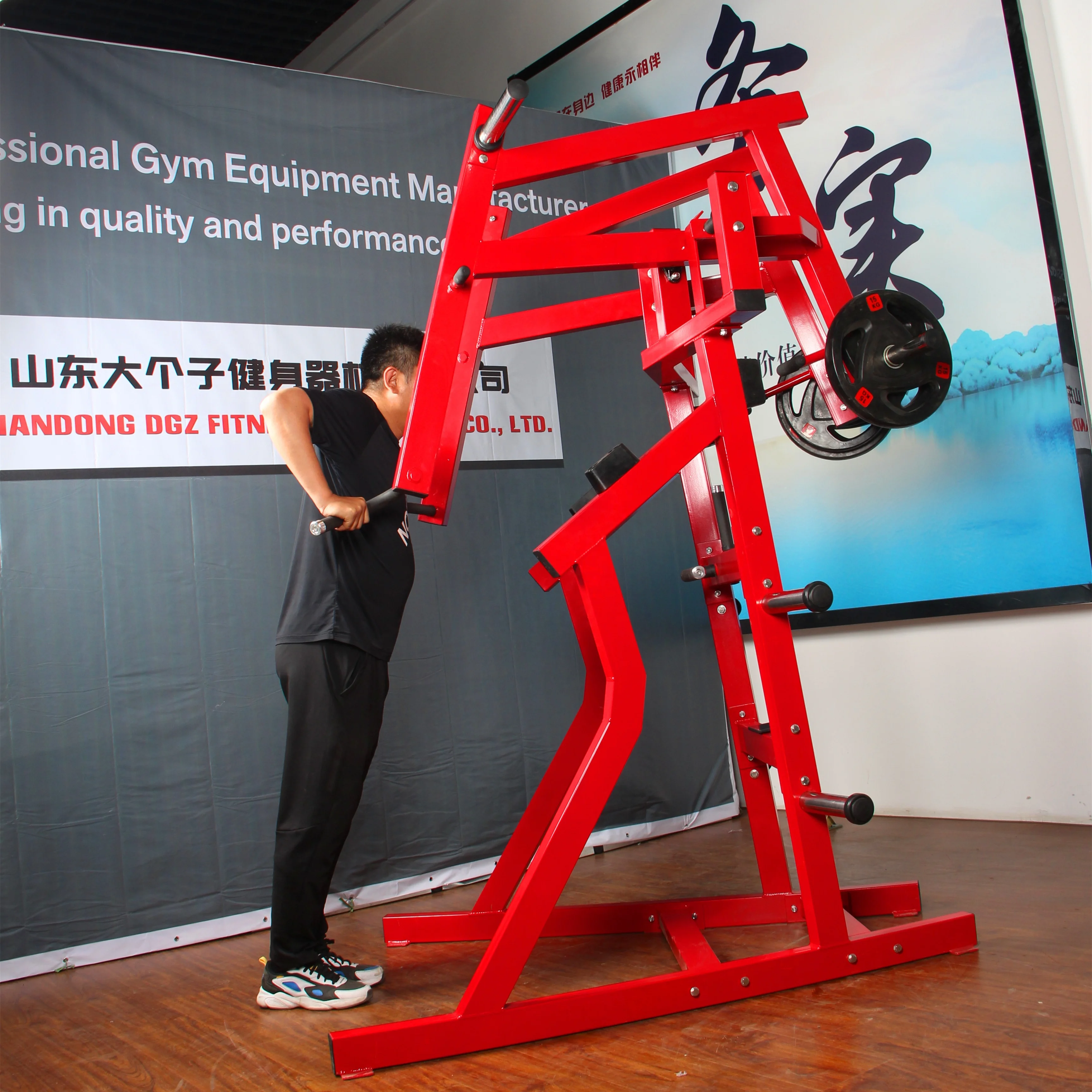 2022 Best Commercial DGZ FITNESS Plate Load Combo Decline Chest Press Low Row All In One Machine Fitness Equipment