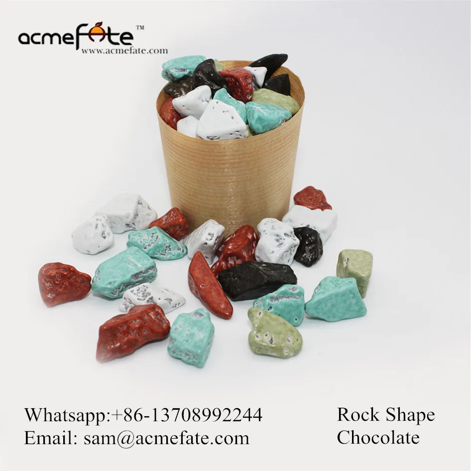 Разноцветный камень в форме драже шоколад рок форма Шоколадные конфеты