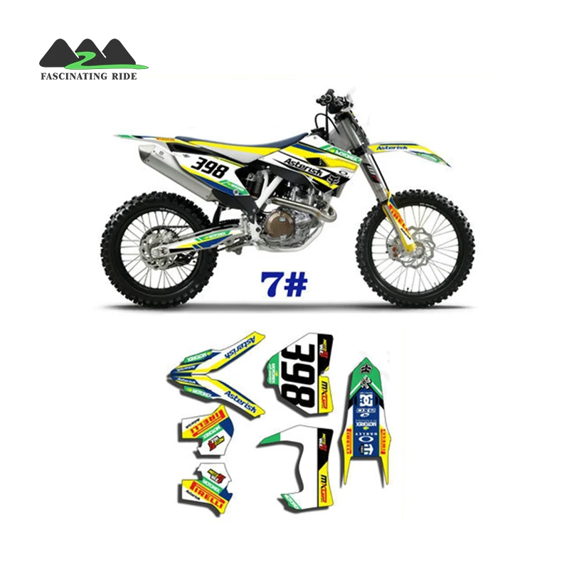  Прямая продажа с завода наклейка на мотоцикл husqvarna 2014-2016 FE TE FC модифицированные мотоциклетные наклейки все