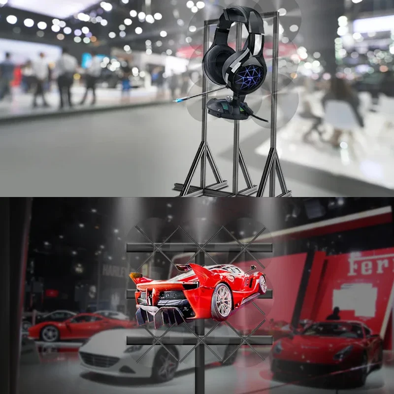 2*2 Sychronization 3D LED Fan Splicing Holographic Projector 3D Hologram Fan for Indoor Advertising Theater Shopping Mall