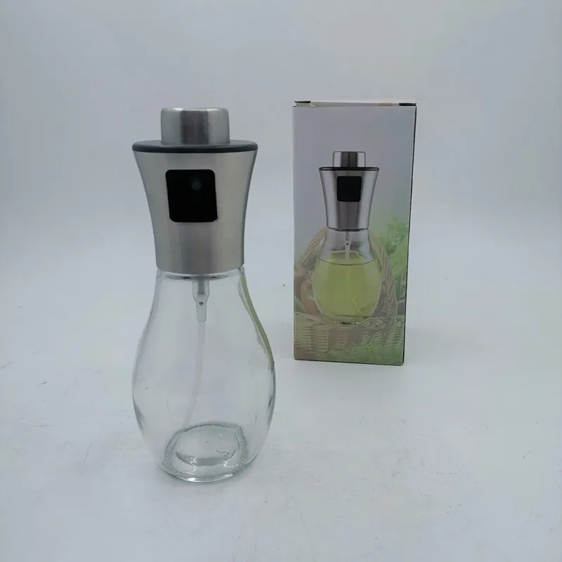 
kitchen glass stainless steel Use olive oil barbecue mist press spray oil bottle 