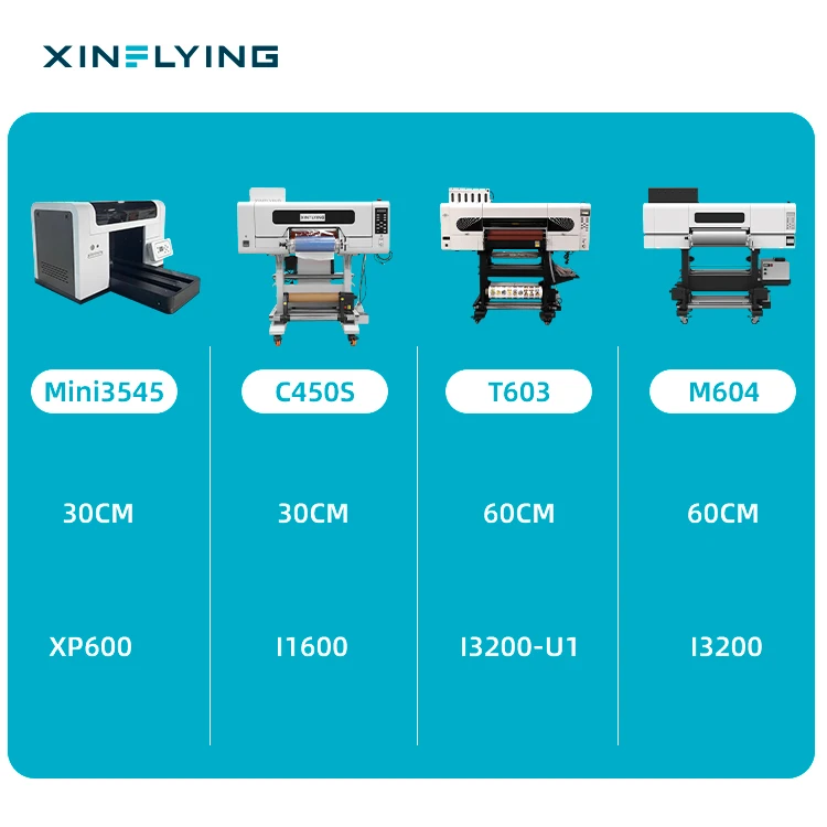 XinFlying Trending UV DTF Printer 30CM Roll to Roll Sticker Printing Machine 3PCS I1600 UV Sticker Printer