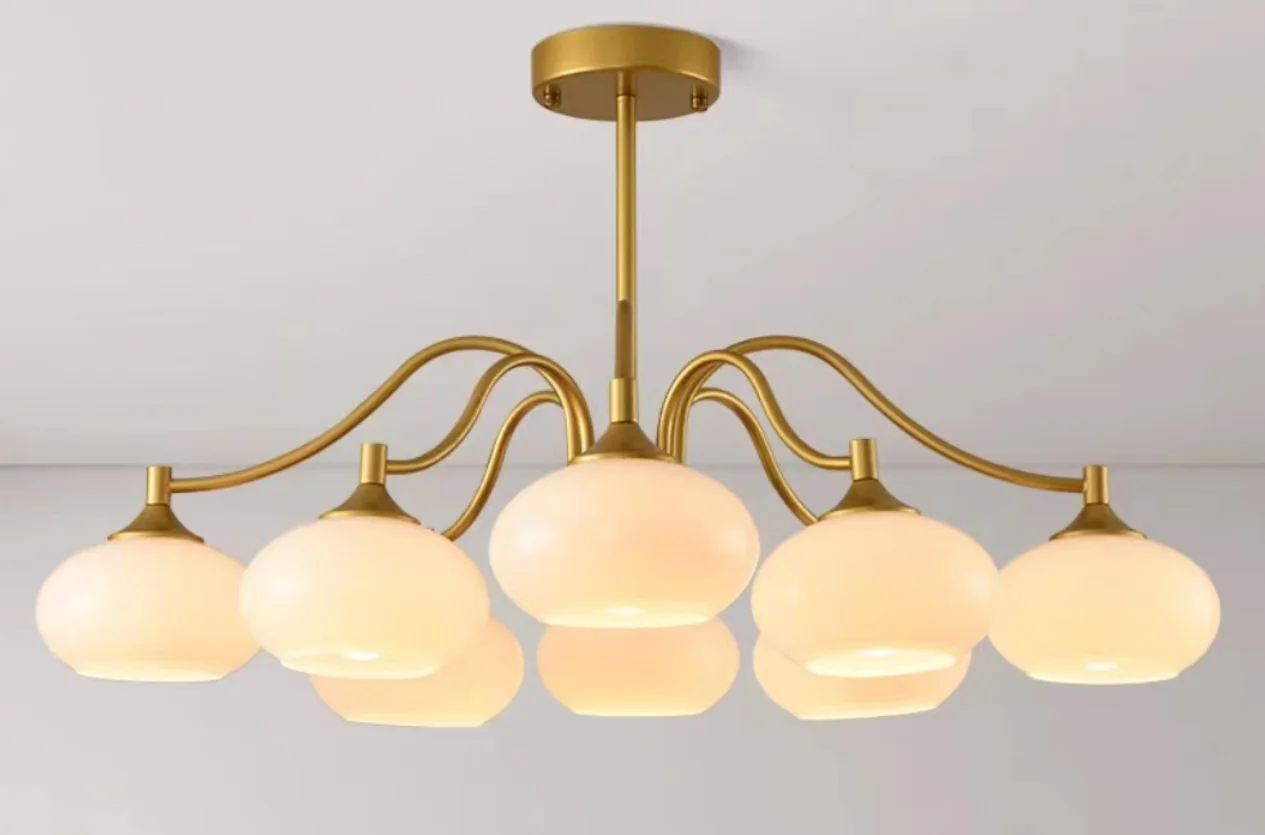 Creative European-style 5-head/8-head simple and modern chandelier living room dining room bedroom chandelier(6811-8P)