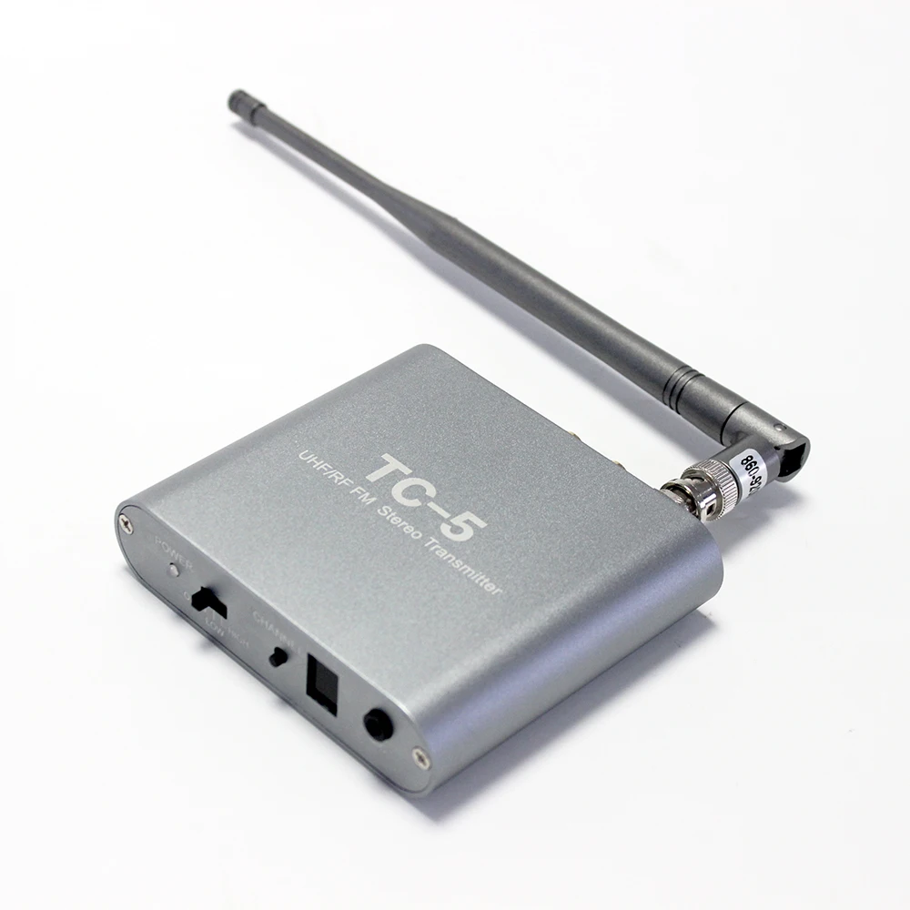 TC-5 HiFi  Type C   Input Switch 3 and more  Channels  500M Dj Foldable Wireless  Stereo Silent Disco Headphone and Transmitter