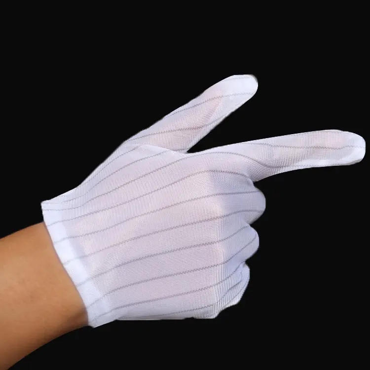 
Comfortable and breathable anti static disposable esd fabric working gloves 