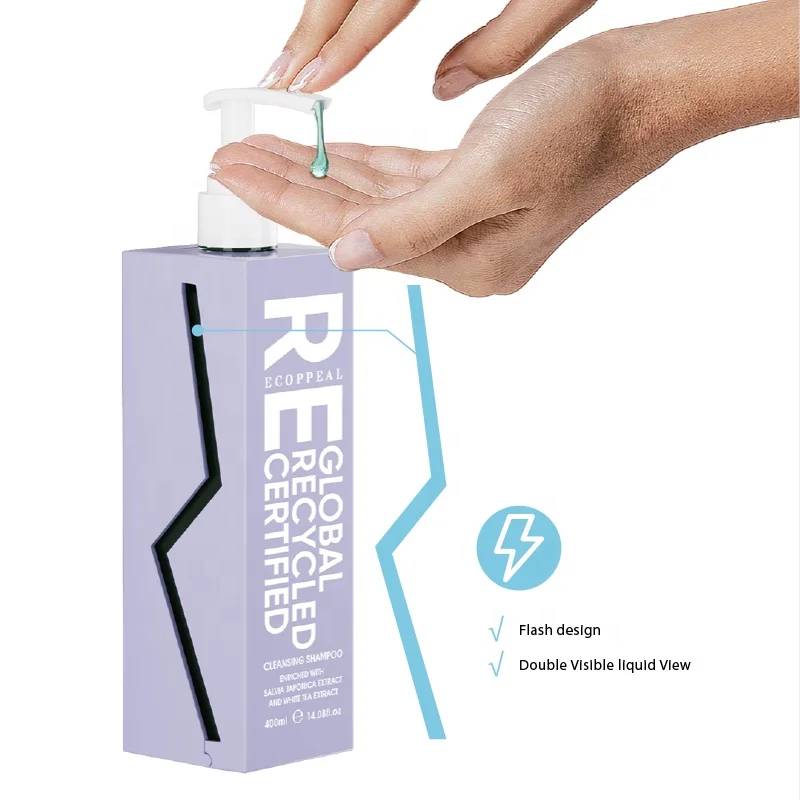 Supplier Cheaper Luxury Eco GRS Recycled Plastic 400ml Hnad Soap Flash Floating Dispenser for Hotel Kitchen