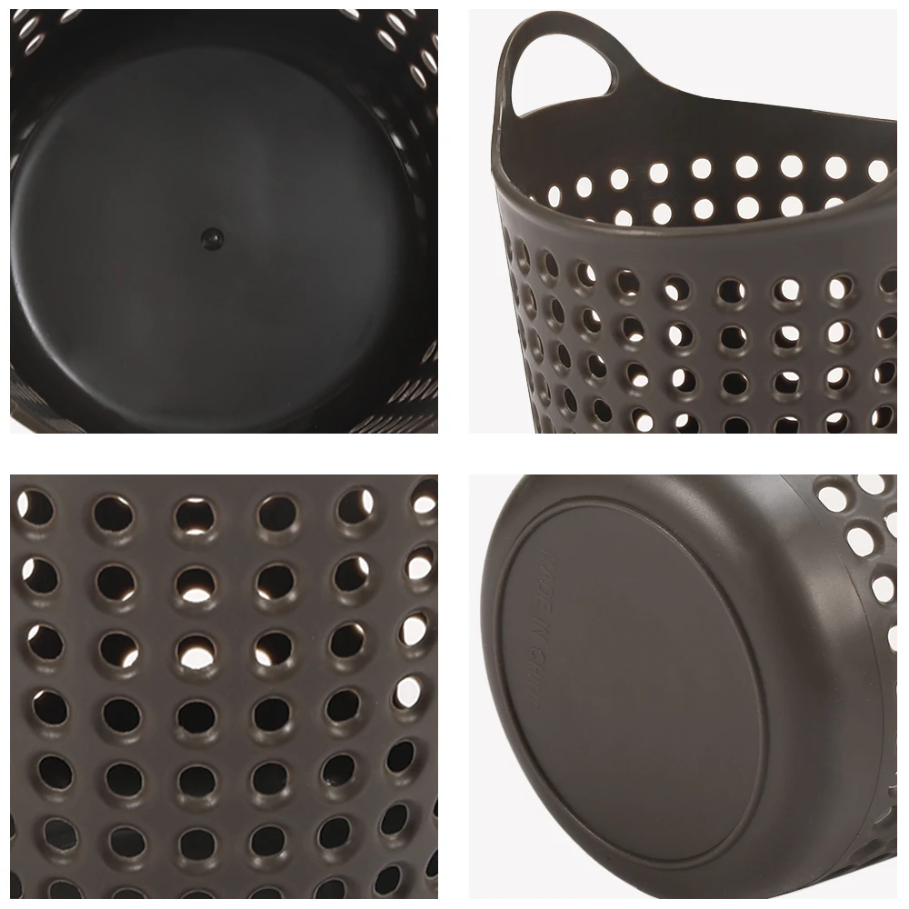 Flexible desktop decoration mini plastic collection rattan storage baskets