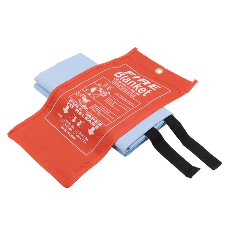 Thickened silicone welding blanket glass fiber fireproof cloth household fire escape and extinguishing blanket