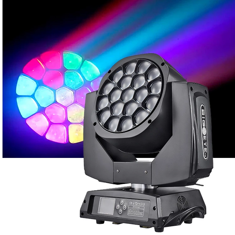 DJ lighting equipments B eye 19*15w K10 RGBW led moving head light led stage light for disco