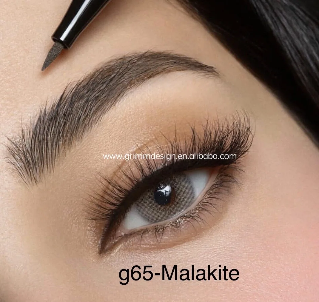  New Smokey Malakite Latte Marble Colored contact lenses natural soft eye brands fancy look cosmetic