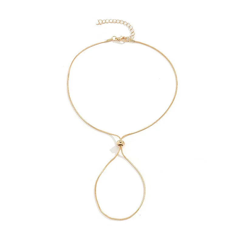 Cross border European and American jewelry fashion street photo, trendy and cool metal cross adjustable foot accessories
