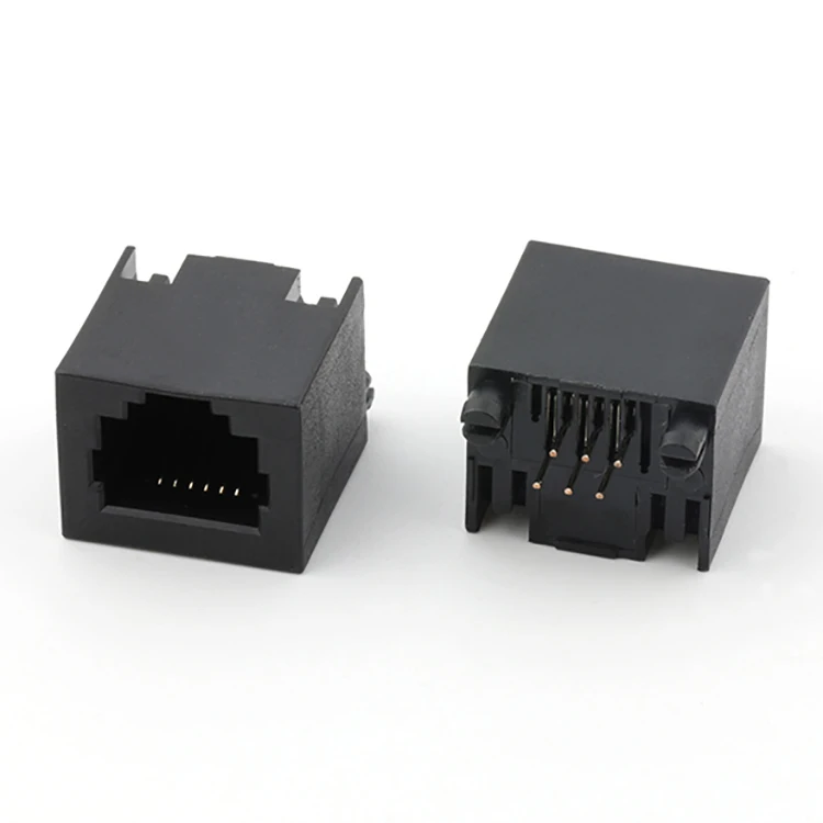 RJ11 Connector H=15.6MM Vertical Dip Type RJ11 6P6C Female Connector