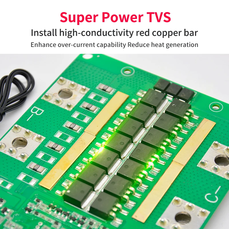 JBD Smart BMS 8S 60A Lifepo4 For Lithium Battery with Balance and UART PCB for e-bike